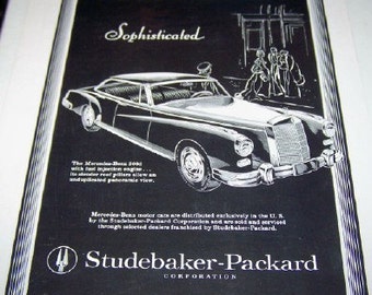 Mercedes Benz sophisticated Studebaker- Packard Corporation Advertisement