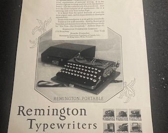 Remington typewriters ad circa 1920’s
