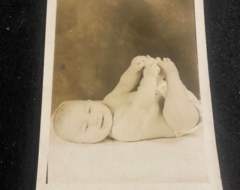 Big Baby photo cute cuddly baby image original photo postcard