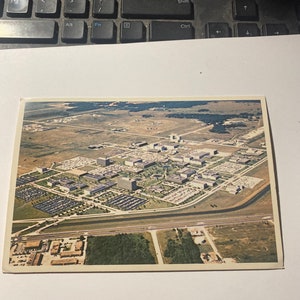 Johnson space center 1950’s era postcard NASA.