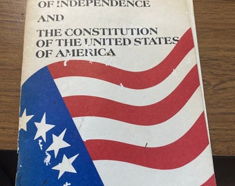 Vintage 1976 Declaration of Independence & Constitution Booklet