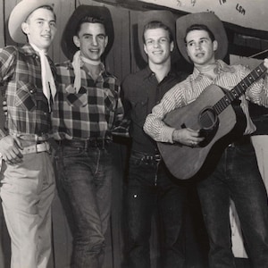 Young Cowboy Country and Western Singers Vintage Image reproduction 8 1/2 x 11