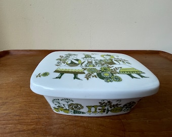 Figgjo Folklore Buttercup With Lid, Very Rare Large Butter