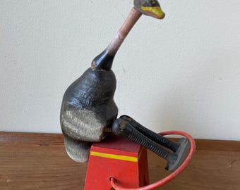 Rare: Antique Toy, Schoenhut USA Humpty Dumpty Circus series, Ostrich