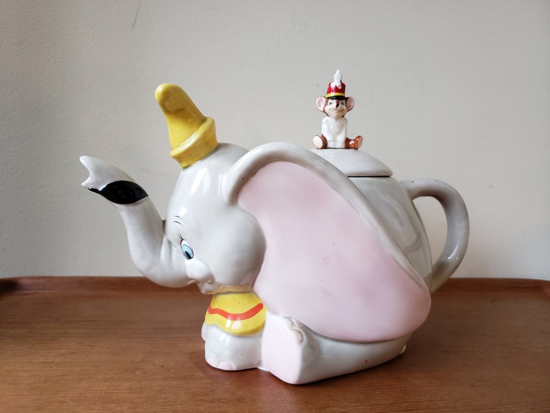 Rare Vintage Disney Collectible Dumbo Teapot With Timothy Etsy