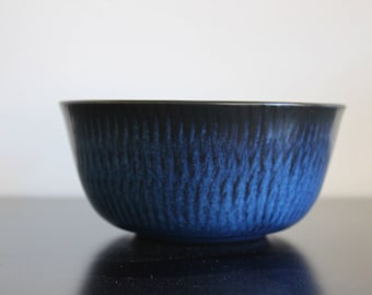 Reduced: Vintage Danish Pottery Blue Bowl, Gunnar Nylund, Nymole, Denmark, Scandinavian, Studio Pottery