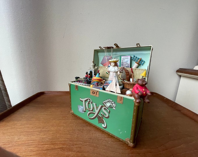 Vintage Enesco Collectible Music Box Toy Chest 1986 Etsy