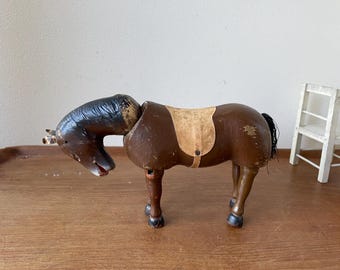 Rare: Antique wooden Toy, Schoenhut USA Humpty Dumpty Circus series, Horse