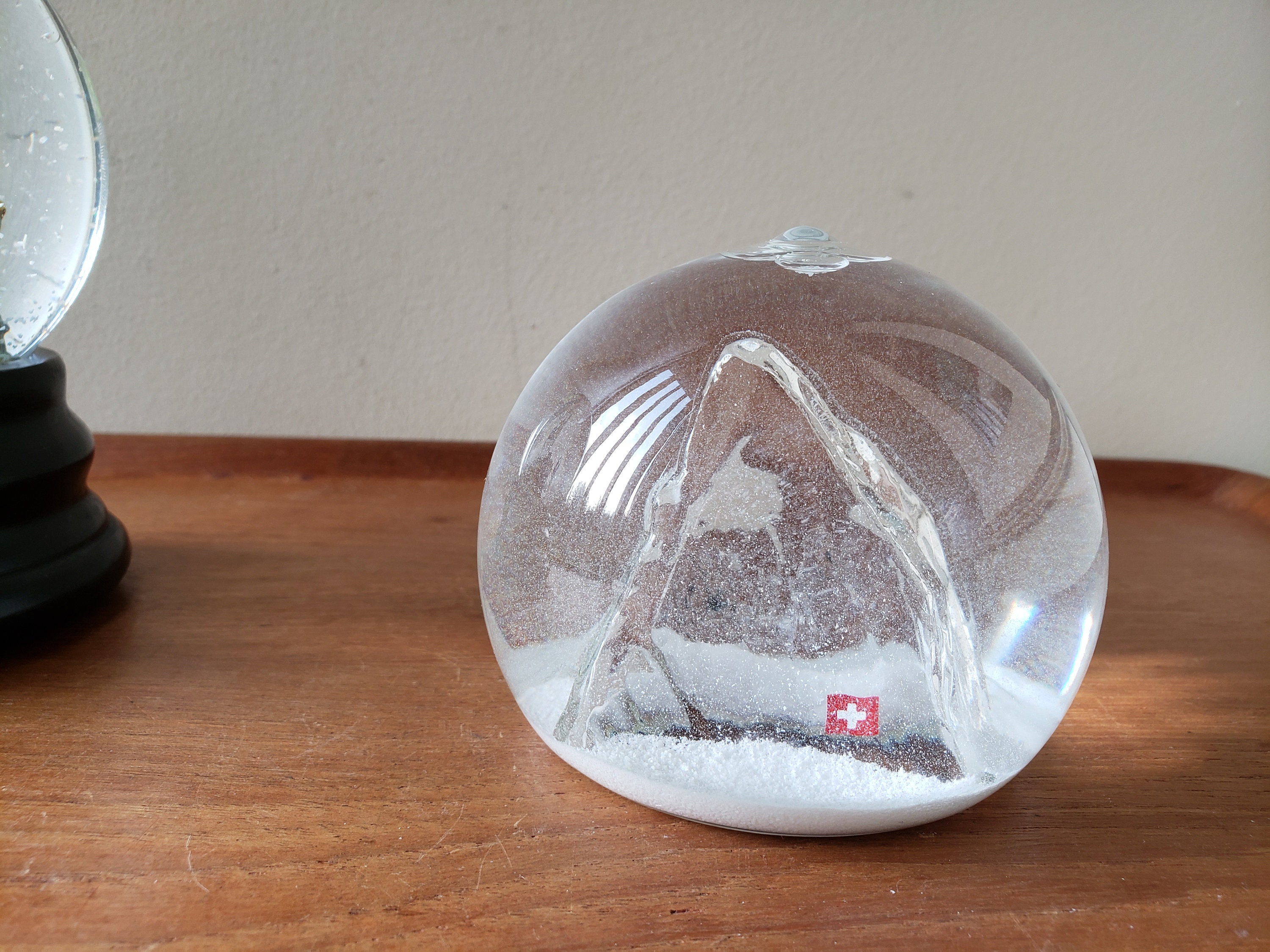 Snow Globe Snowy Matterhorn, Everest Peak, Swiss Alps, Switzerland