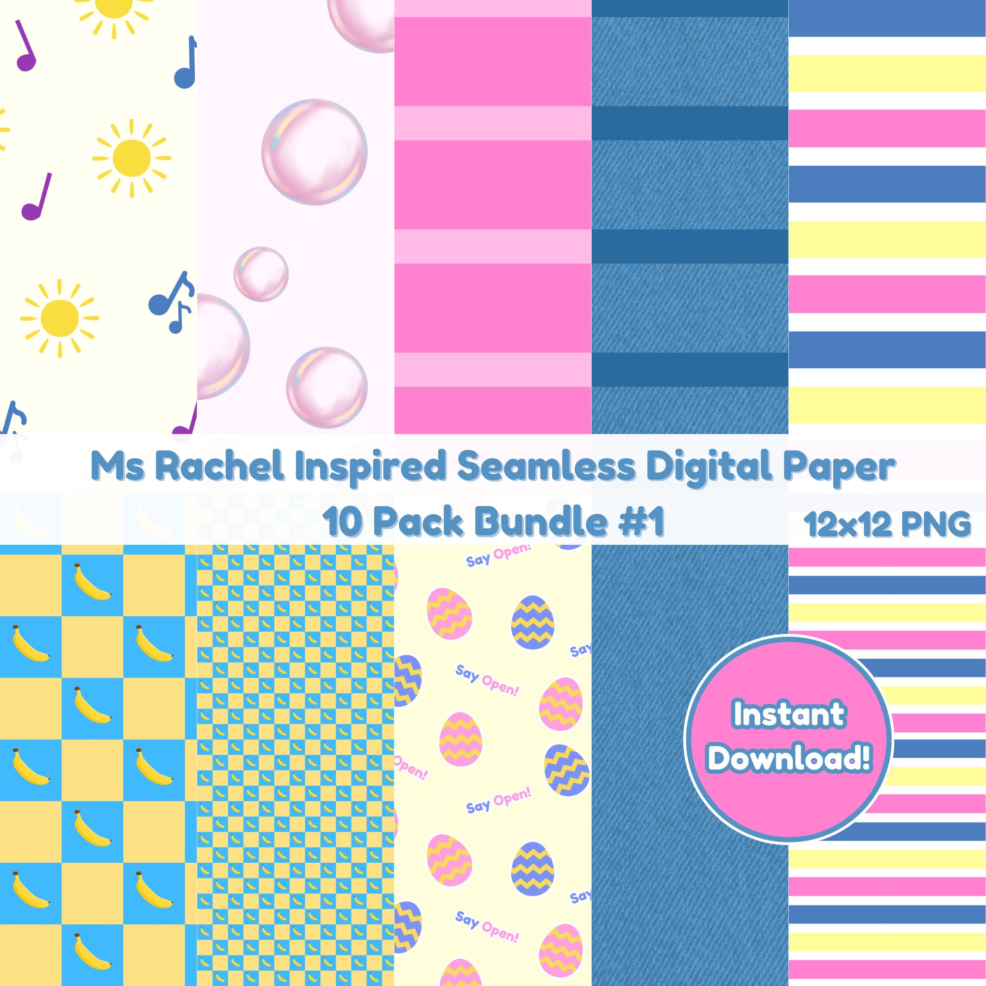 Ms Rachel Inspired Seamless Digital Paper Bundle - Etsy