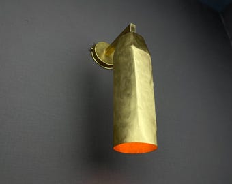Handgjord utomhusvägglampa i mässing - modern lyxbelysning för inomhus- och utomhusutrymmen - trädgårdsvägglampa - modern lantlig lampa