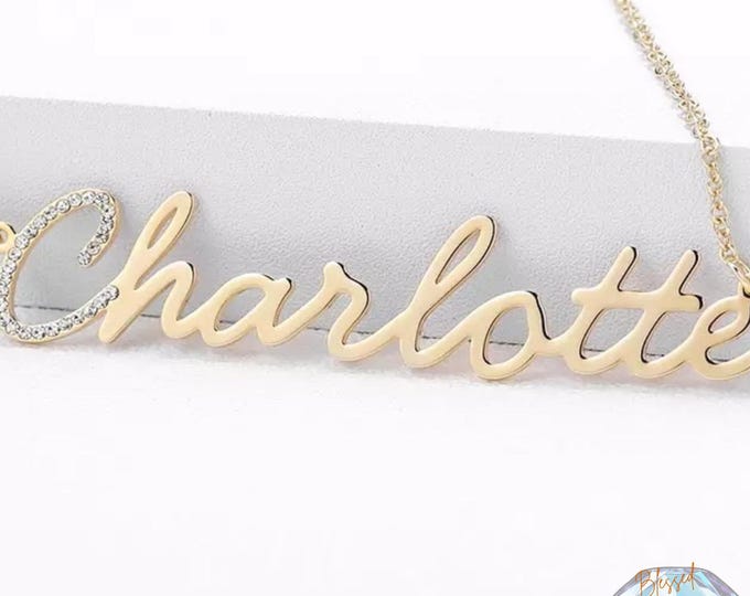 Customized Cursive Iced Out Name Necklace