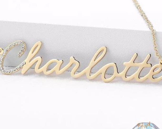 Customized Cursive Iced Out Name Necklace