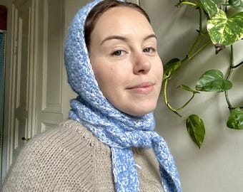 PDF Pattern ︱Pruina Hood Scarf ︱ Crochet Bonnet︱Hooded Scarf︱ Scoodie