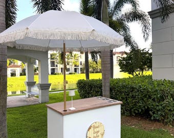 Custom Mobile Event Cart – Foldable Serving Station for Catering, Charcuterie, Bar or Market Display – Handmade Modular Cart.