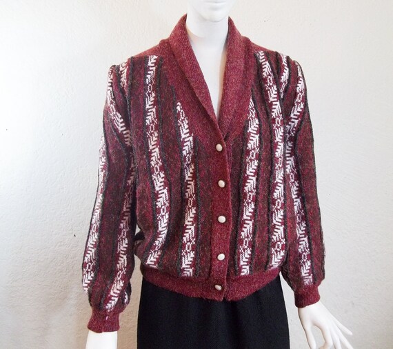 metallic thread cardigan