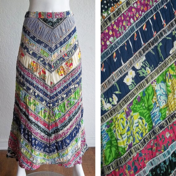 Vintage 90s FREE PEOPLE Bohemian Grunge Ditsy Flor