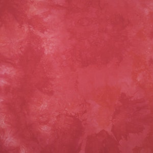 Red Hand-Dyed Quilting Cotton Fat Quarter image 1