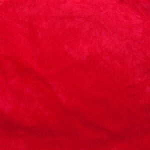 Red Hand-Dyed Quilting Cotton Fat Quarter image 2