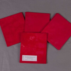 Red Hand-Dyed Quilting Cotton Fat Quarter image 3