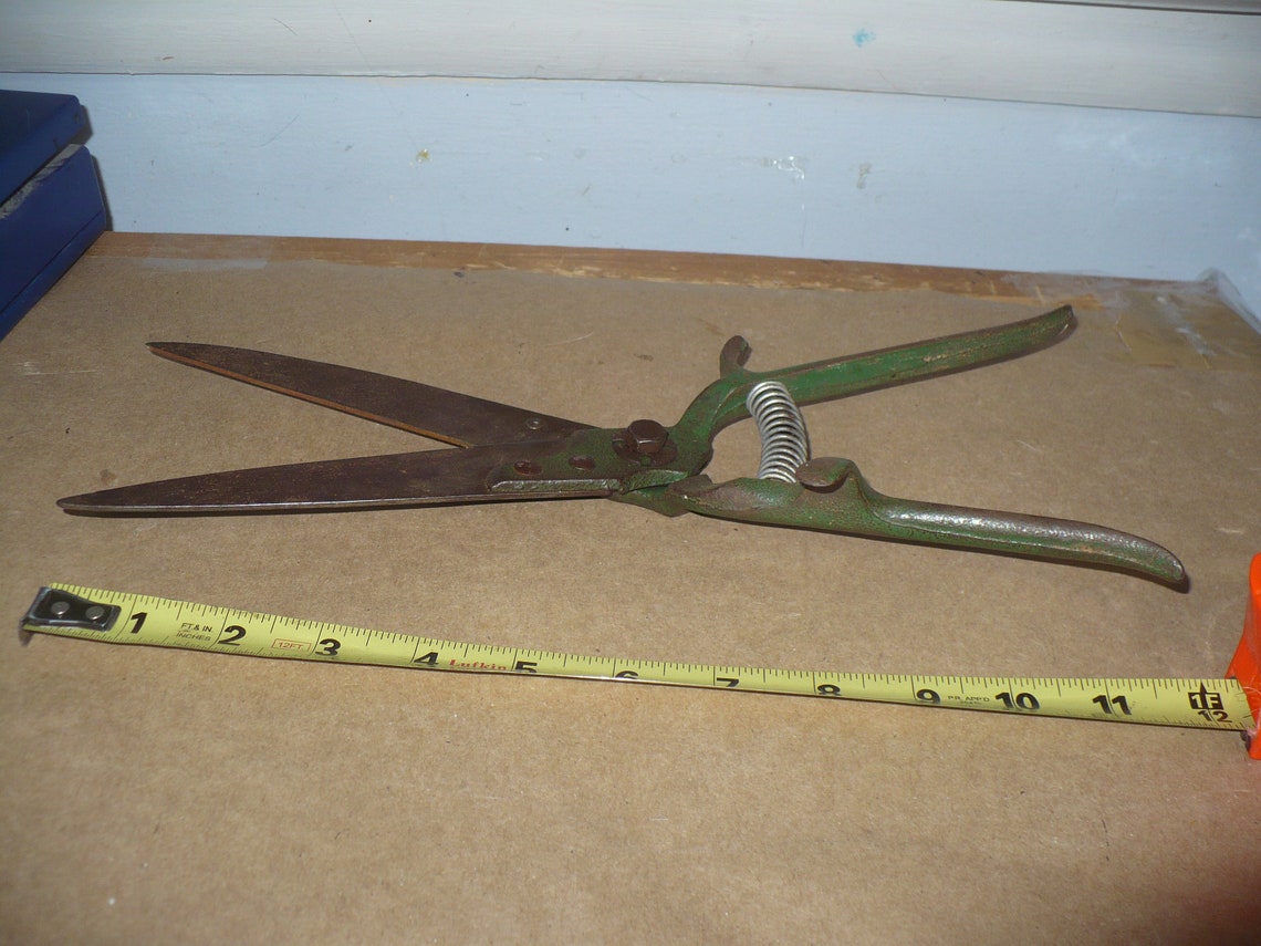 Vintage Hand Held Grass Clippers / Pruner Etsy