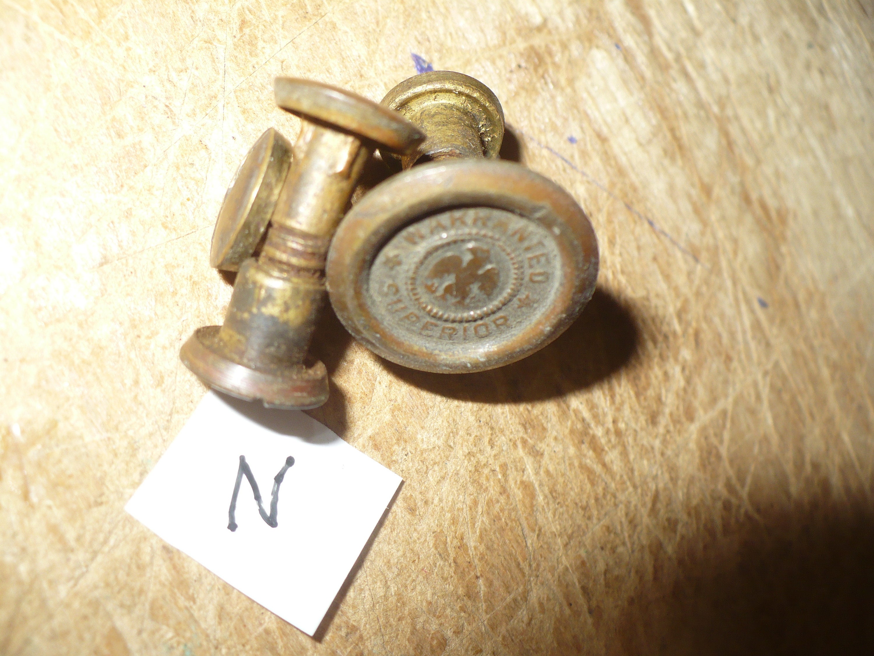 Vintage Warranted Superior Hand Saw Medallion & Bolts Etsy