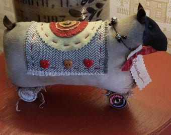 SHEEP of WOOL (Large, handmade Folk ART-Primitive)