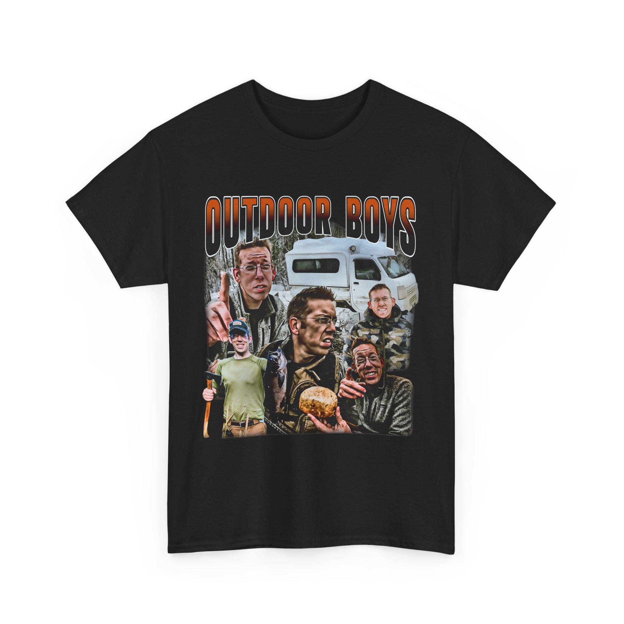 Outdoor Boys YouTube Graphic Tee, Adventure T-Shirt, Camping Shirt, Nature Lover Gift, Hiking Tee, Unisex Heavy Cotton Top