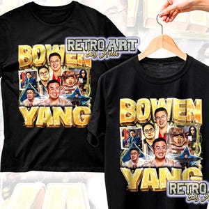 Bowen Yang Limited Vintage Bootleg 90s Graphic Style Retro Short Sleeve T-Shirt