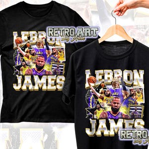 LeBron James Limited Los Angeles Vintage Bootleg 90s Graphic Style Retro Short Sleeve T-Shirt
