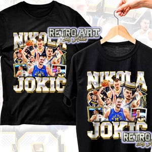 Nikola Jokic Limited Denver Vintage Bootleg 90s Graphic Style Retro Short Sleeve T-Shirt