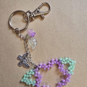 flower key ring