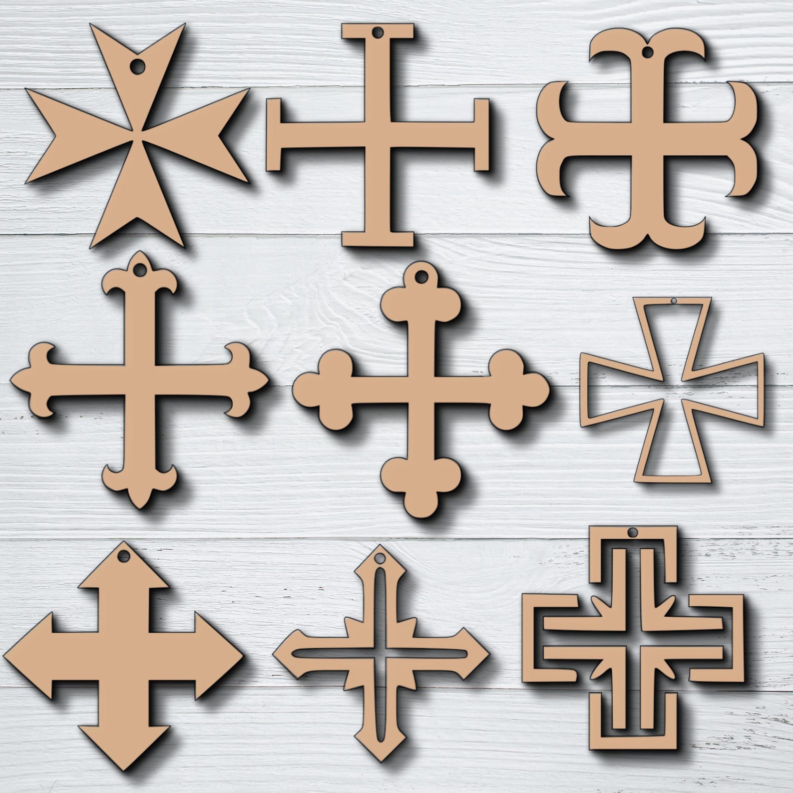 50 Cross Bundle SVG Cut Files, Religious Cross Lasercut, Christian ...