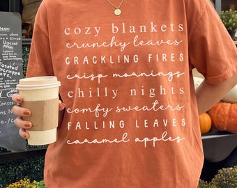 Comfort Colors Fall Definition Shirt - Retro Fall Vibes Shirt - Fall Quotes Shirt - Fall Description Tshirt - Autumn Words Cozy Fall Tee