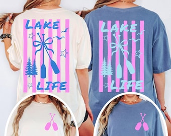 Comfort Colors Lake Life T-shirt - Lake Day Trip Tee - Summer Boho Shirt - Lake Girl Shirt - Nature Lover Tee