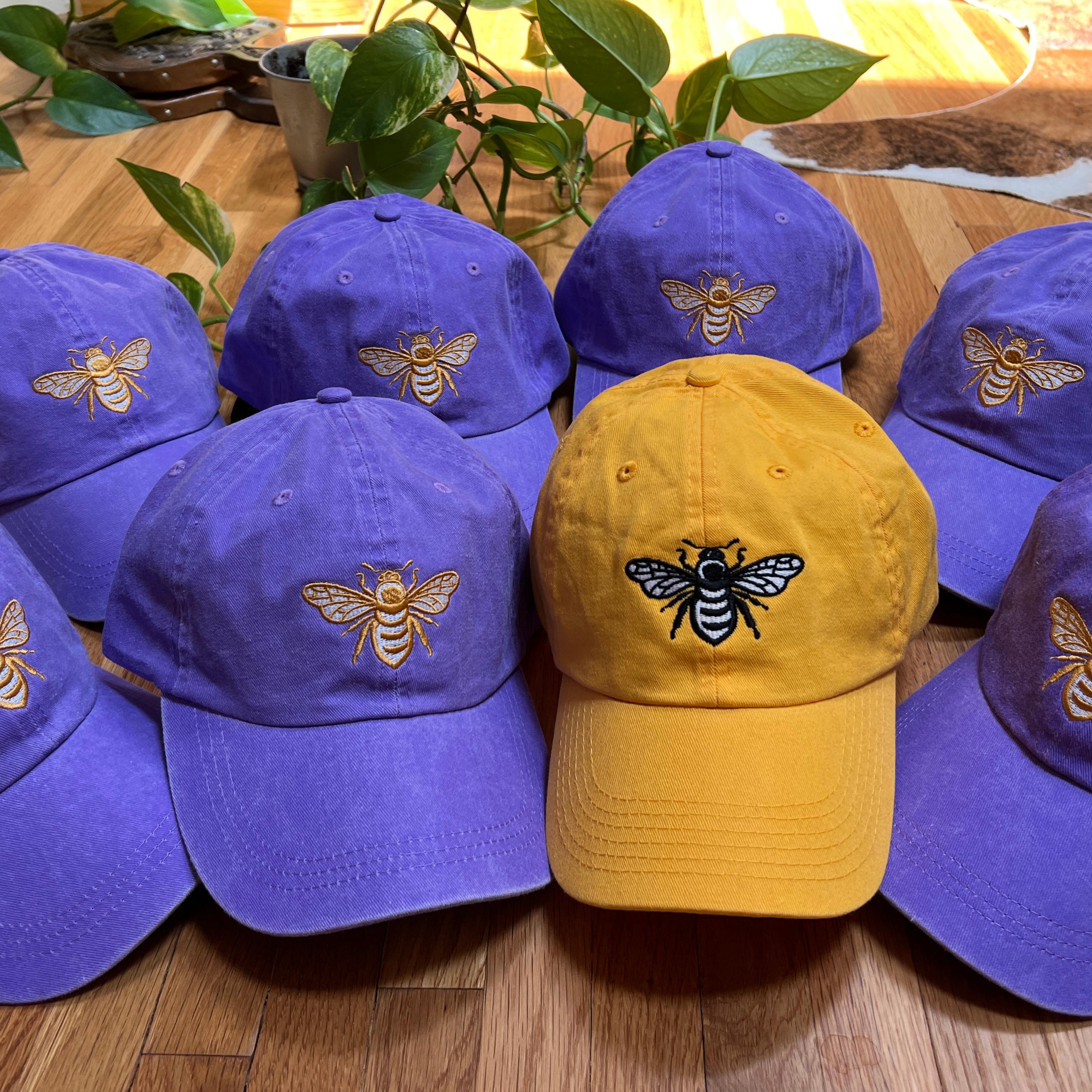 Bee Cap Hat Embroidered Bee Cap, Bee Lover Gift, Nature Lover Gift ...