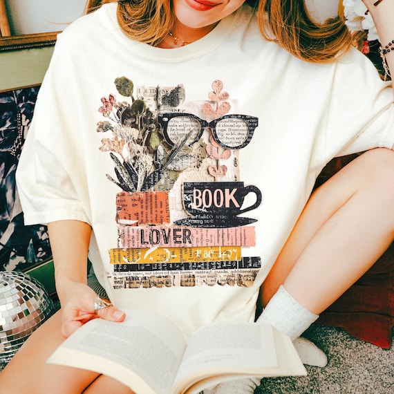 Comfort Colors Book Lover Shirt - Book Lover Gift T-Shirt - Bookish Tee - Librarian Shirt