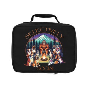 "Bigfüßer ""auswahlend sozialer"" Lunch Bag - wiederverwendbare, isolierte Tasche für die Schule, die Arbeit oder jeden Anlass."