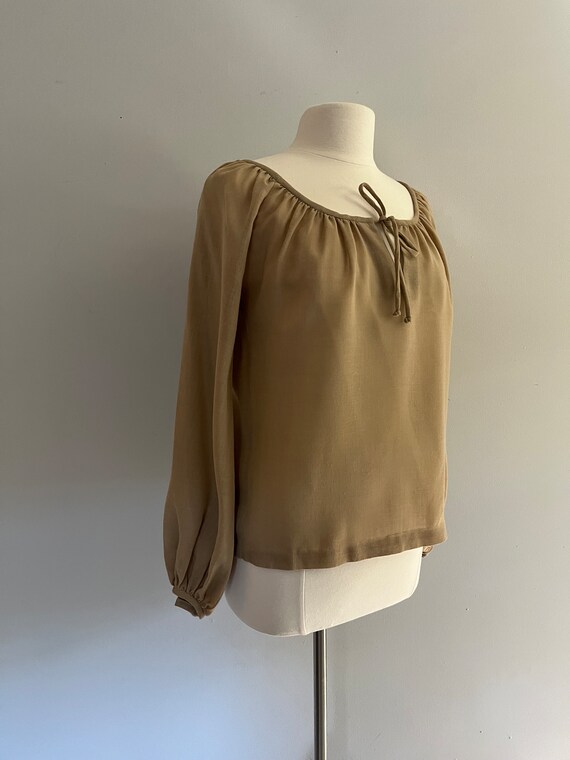 1970s Chessa Davis Peasant Blouse l 70s Peasant T… - image 3