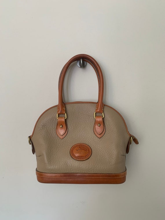 1990s Dooney and Bourke Pebbled All Weather Handba
