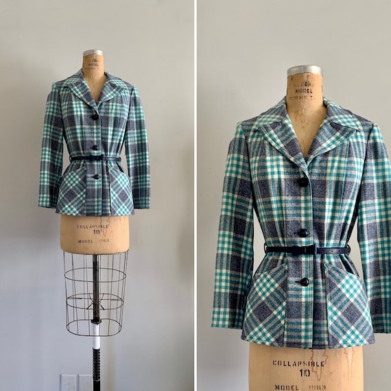 1970s Pendleton Plaid Jacket / 70s Pendleton “49er