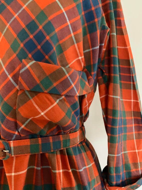 Vintage 1950s Dress / 50s Peck and Peck, NY Plaid… - image 8