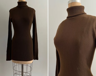 1970s Rib Turtleneck