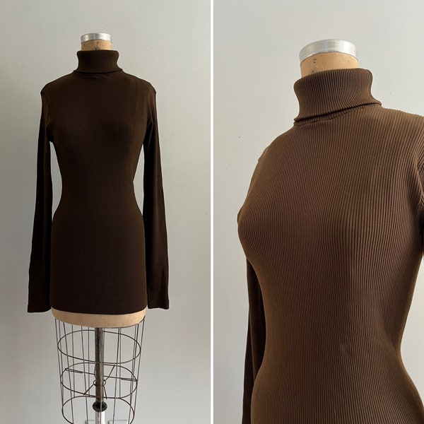 1970s Rib Turtleneck