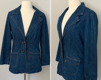 1970s Levi’s Denim Jacket l 1970s  Levi’s  Women Denim Blazer Coat M - L