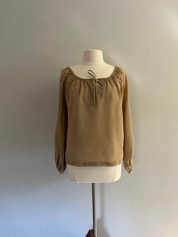 1970s Chessa Davis Peasant Blouse l 70s Peasant T… - image 2