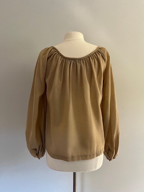 1970s Chessa Davis Peasant Blouse l 70s Peasant T… - image 5