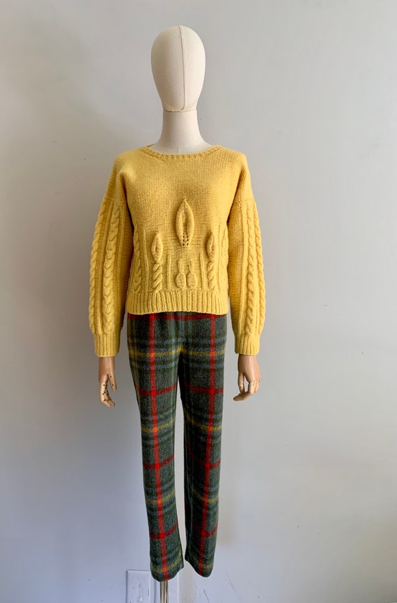 Vintage Chunky Hand Knit Soft Wool Pullover / Bri… - image 6