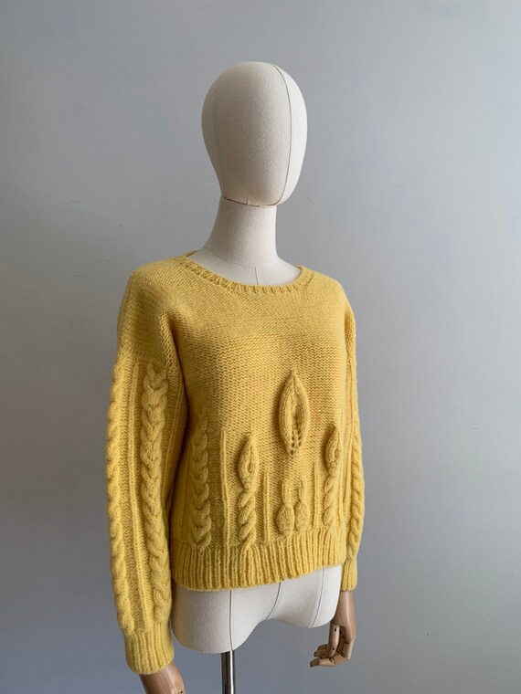 Vintage Chunky Hand Knit Soft Wool Pullover / Bri… - image 3
