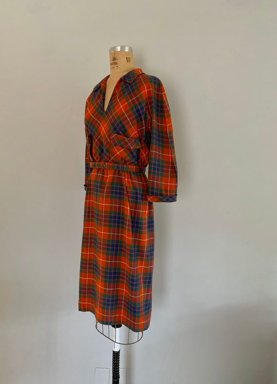 Vintage 1950s Dress / 50s Peck and Peck, NY Plaid… - image 6